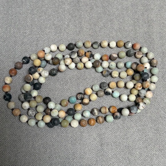 LONG GEMSTONE DROP NECKLACE- Stockholm - Picture 1 of 5